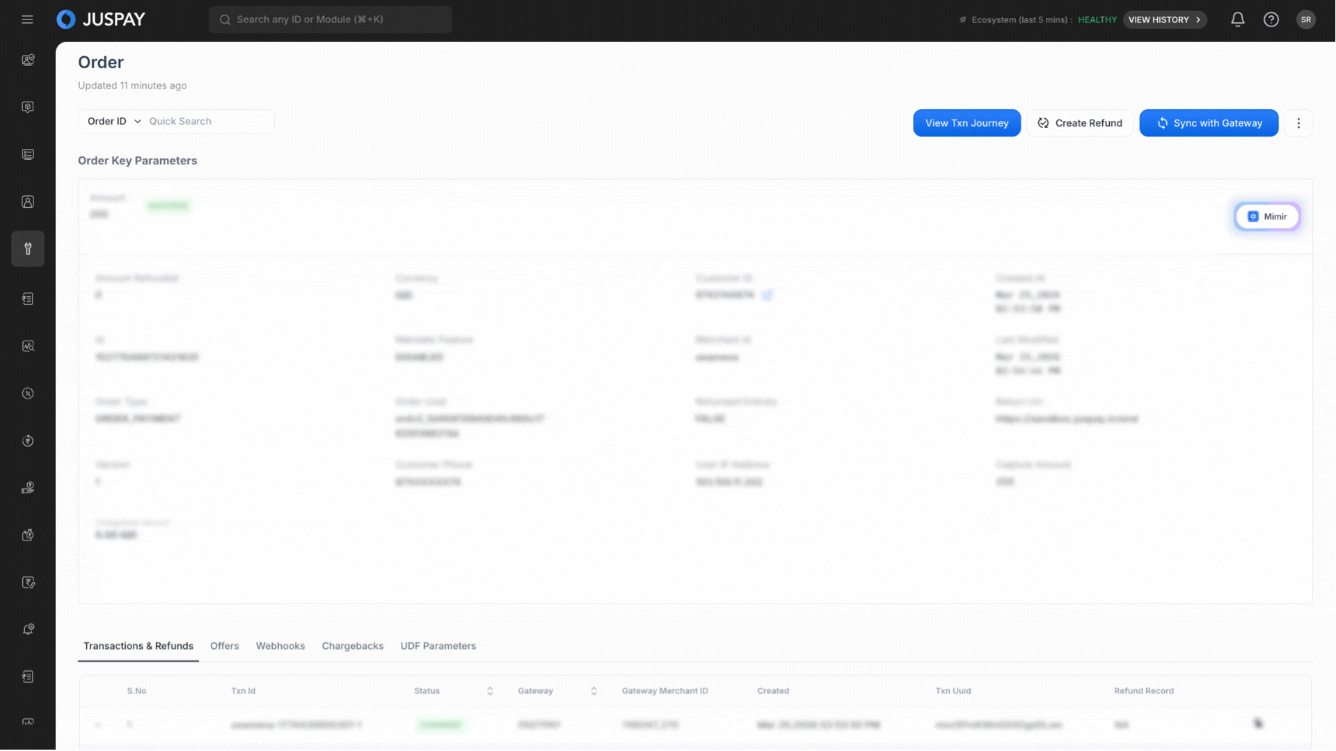 Dashboard Sea - Docs | Juspay Developer Docs