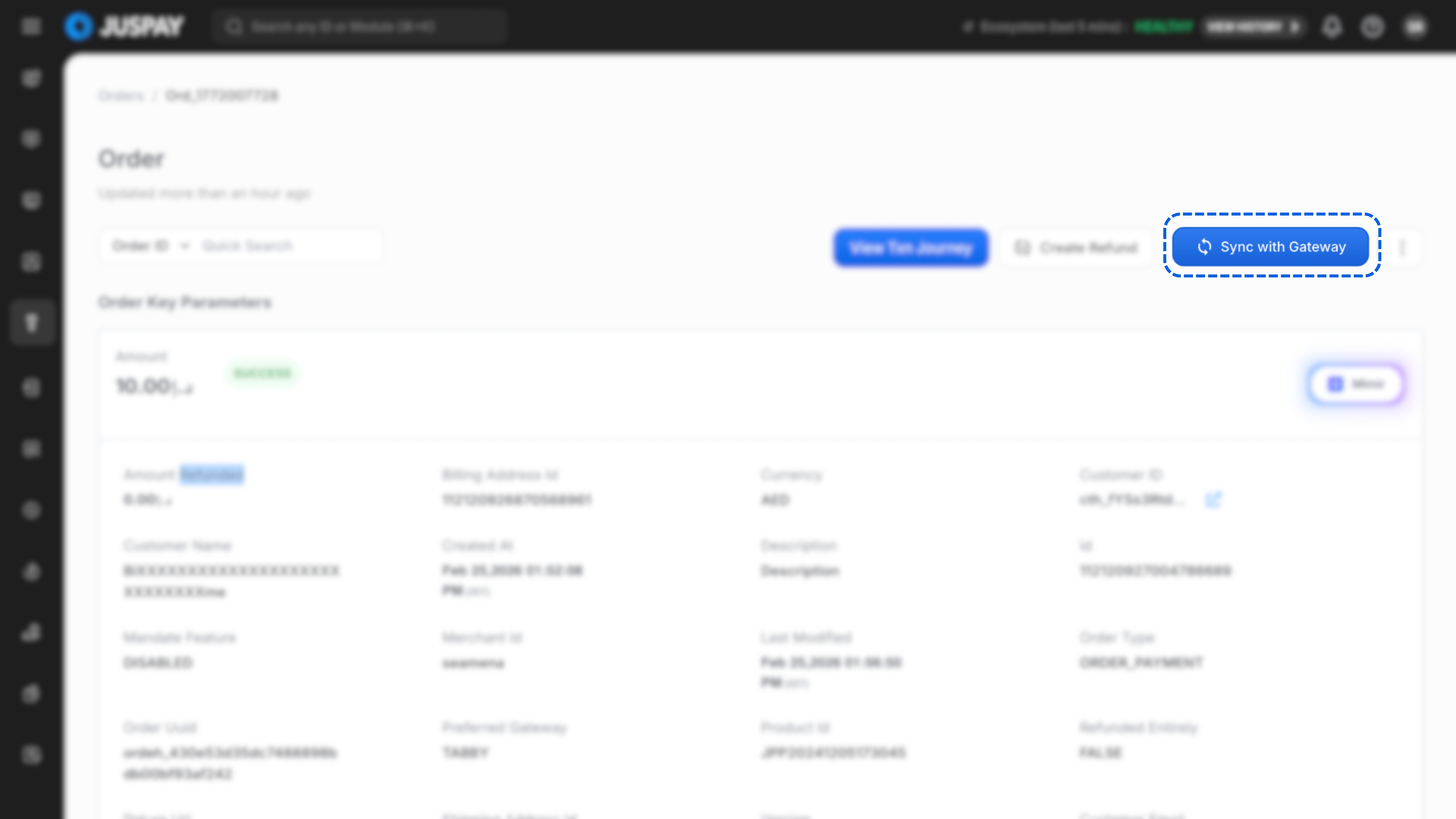 Dashboard Sea - Docs | Juspay Developer Docs