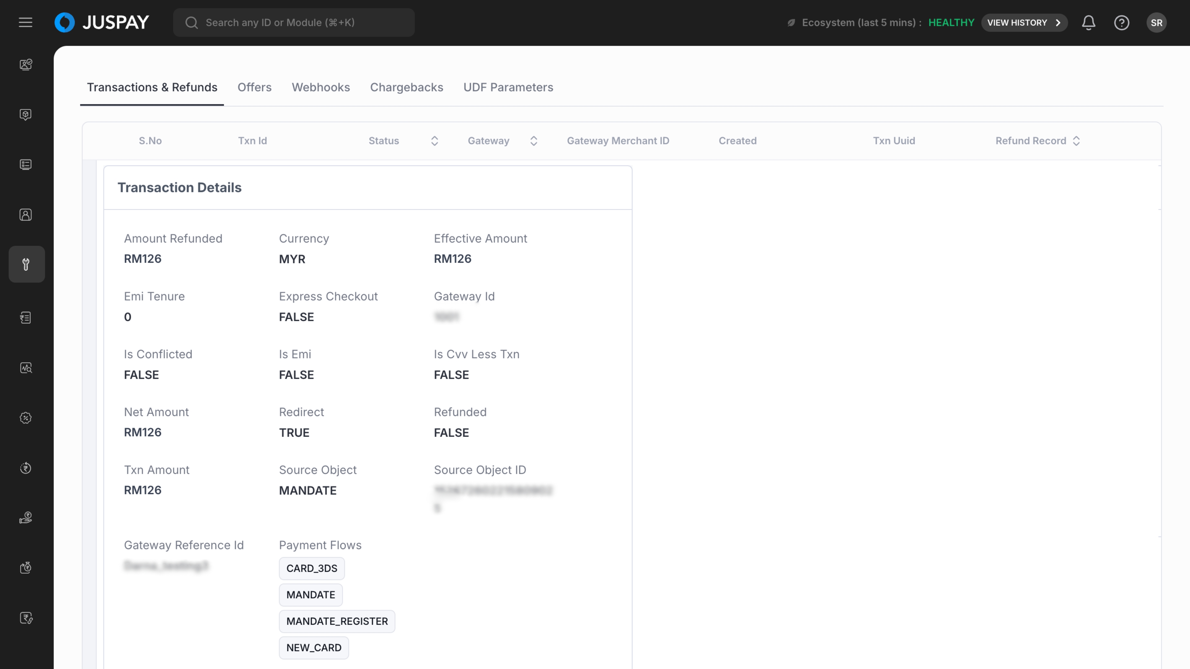 Dashboard Sea - Docs | Juspay Developer Docs
