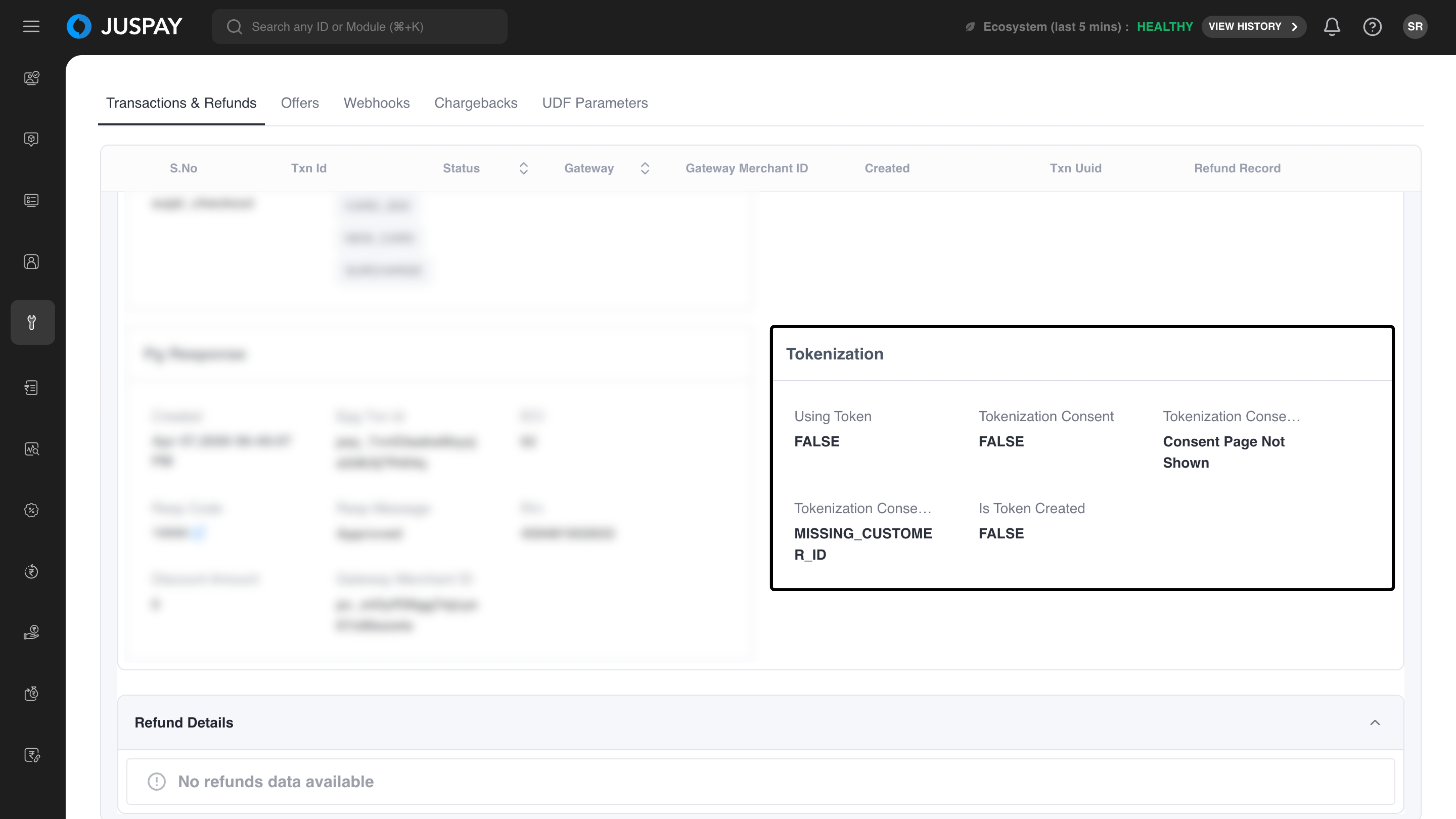 Dashboard Sea - Docs | Juspay Developer Docs