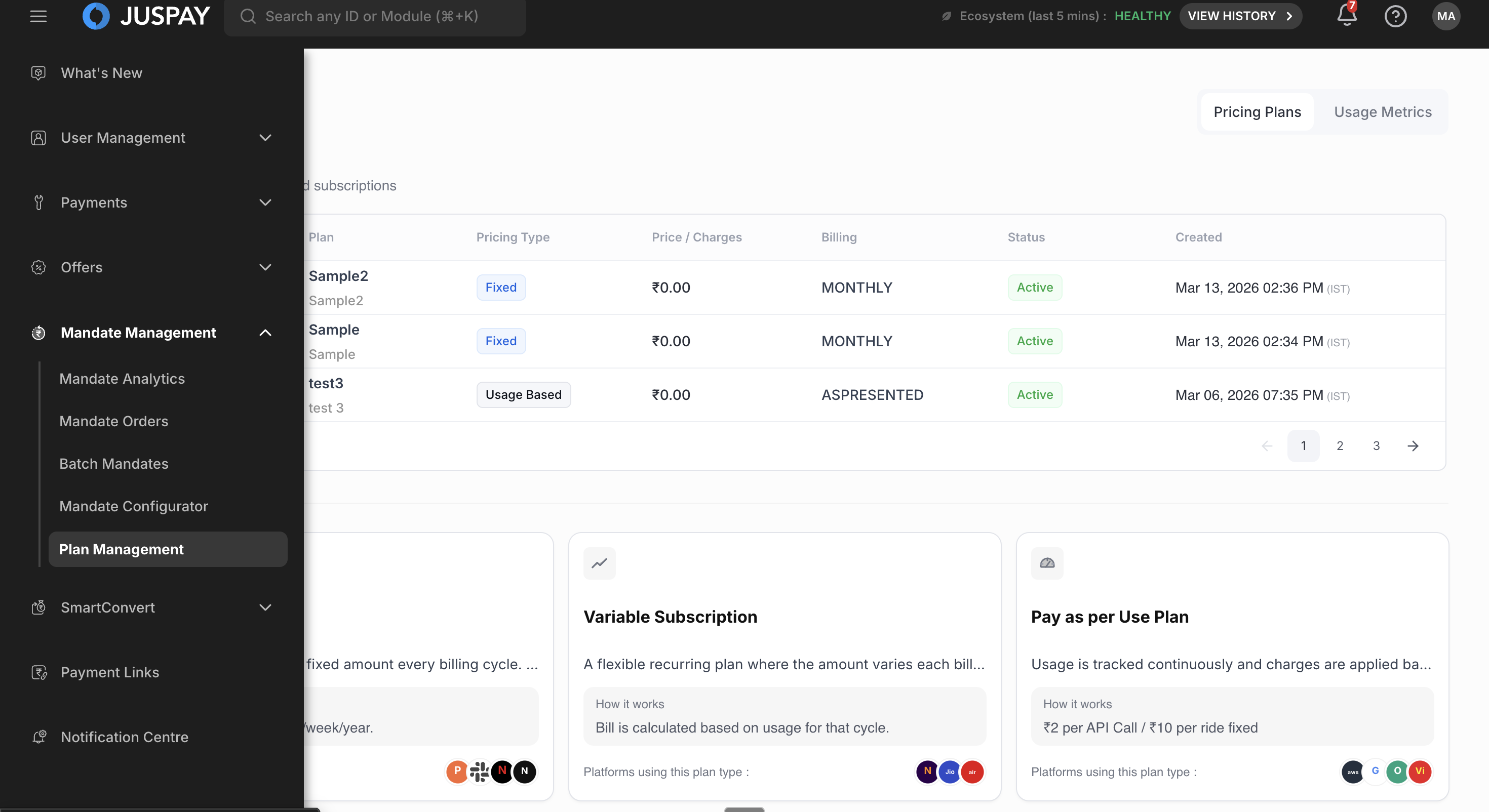 Juspay Billing - Docs | Juspay Developer Docs